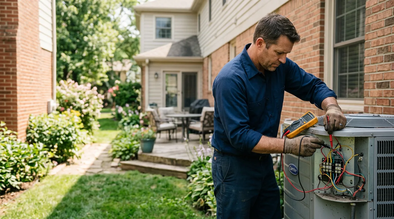 HVAC technician working near Taylorstown, PA